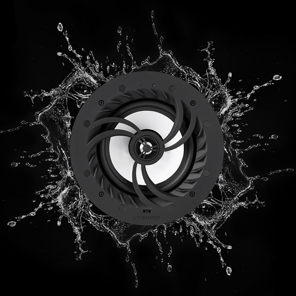 Lithe Audio 6.5" IP44 Water-Resistant Ceiling Speaker 60W/8 Ohms