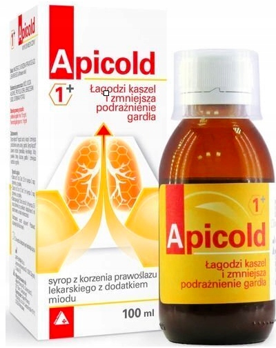 Wyrób medyczny, Alpen Pharma, Apicold 1+, Syrop z korzenia prawoślazu ...