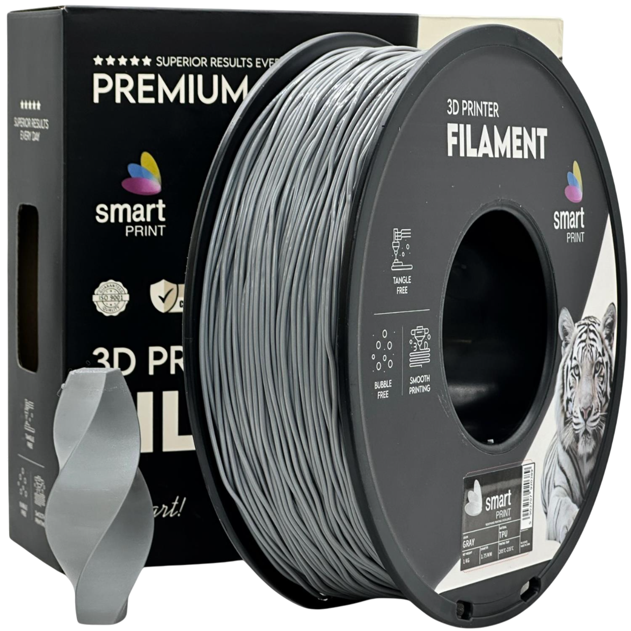 Filament Smart Print TPU 1.75mm 1kg Szary | Gray