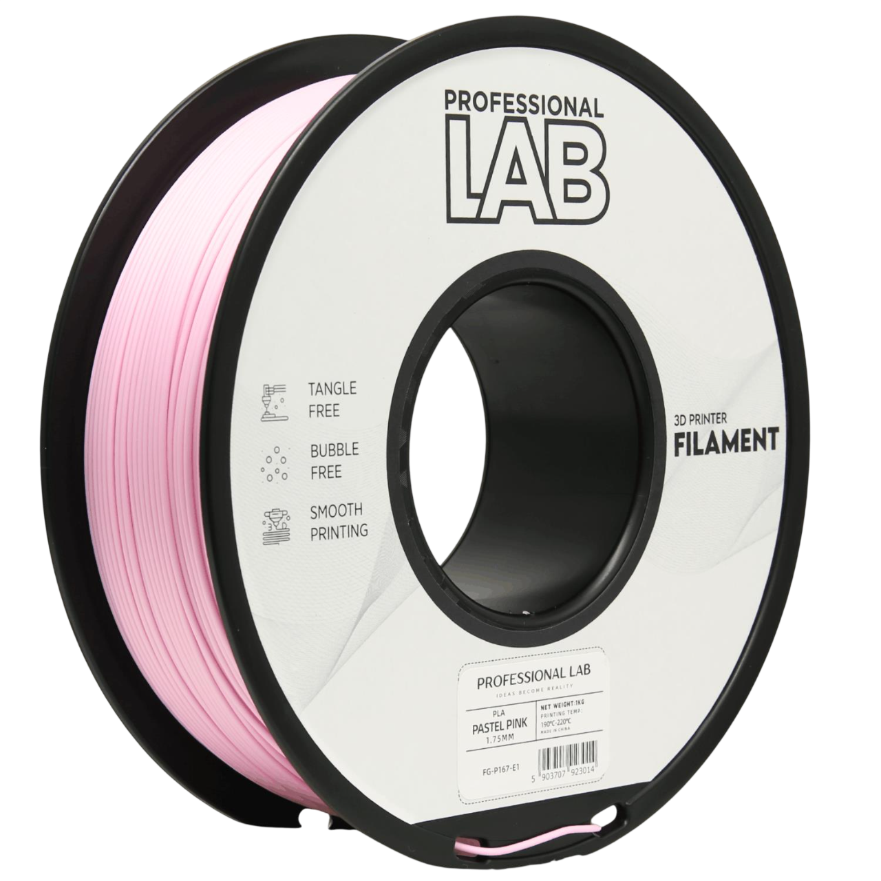 Filament Prof. Lab PLA 1.75mm 1kg Pastelowy Różowy | Pastel Pink