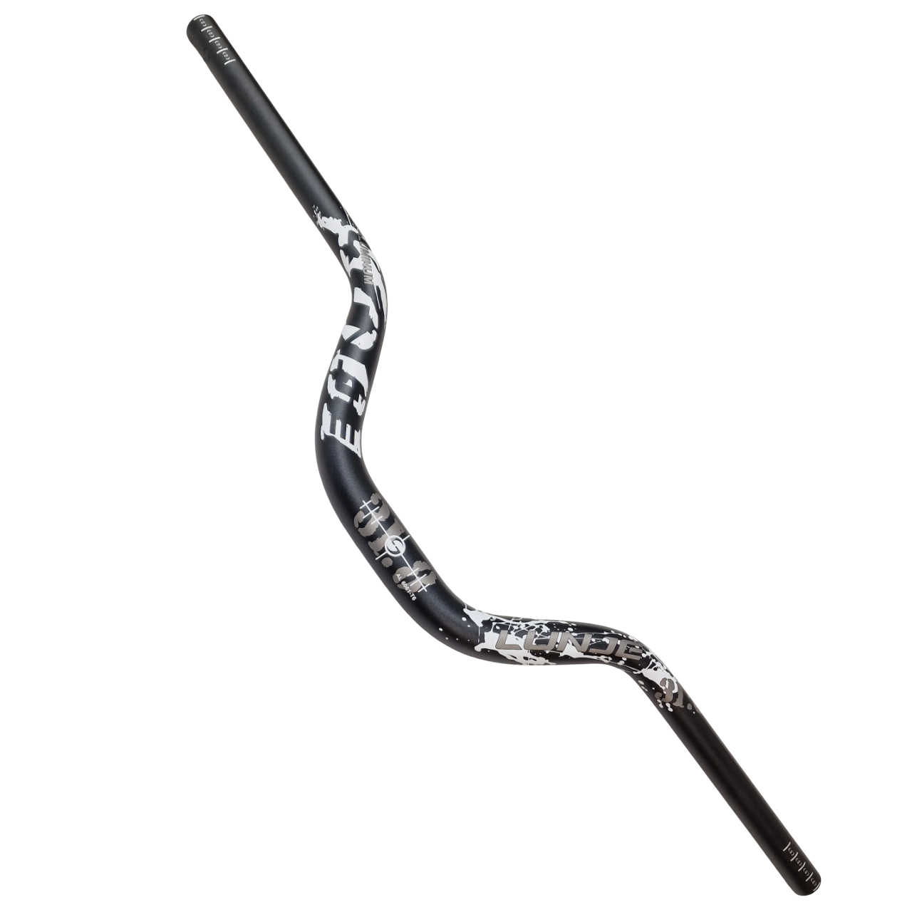 Kierownica 720 mm ze wzniosem 90 mm czarno-biała