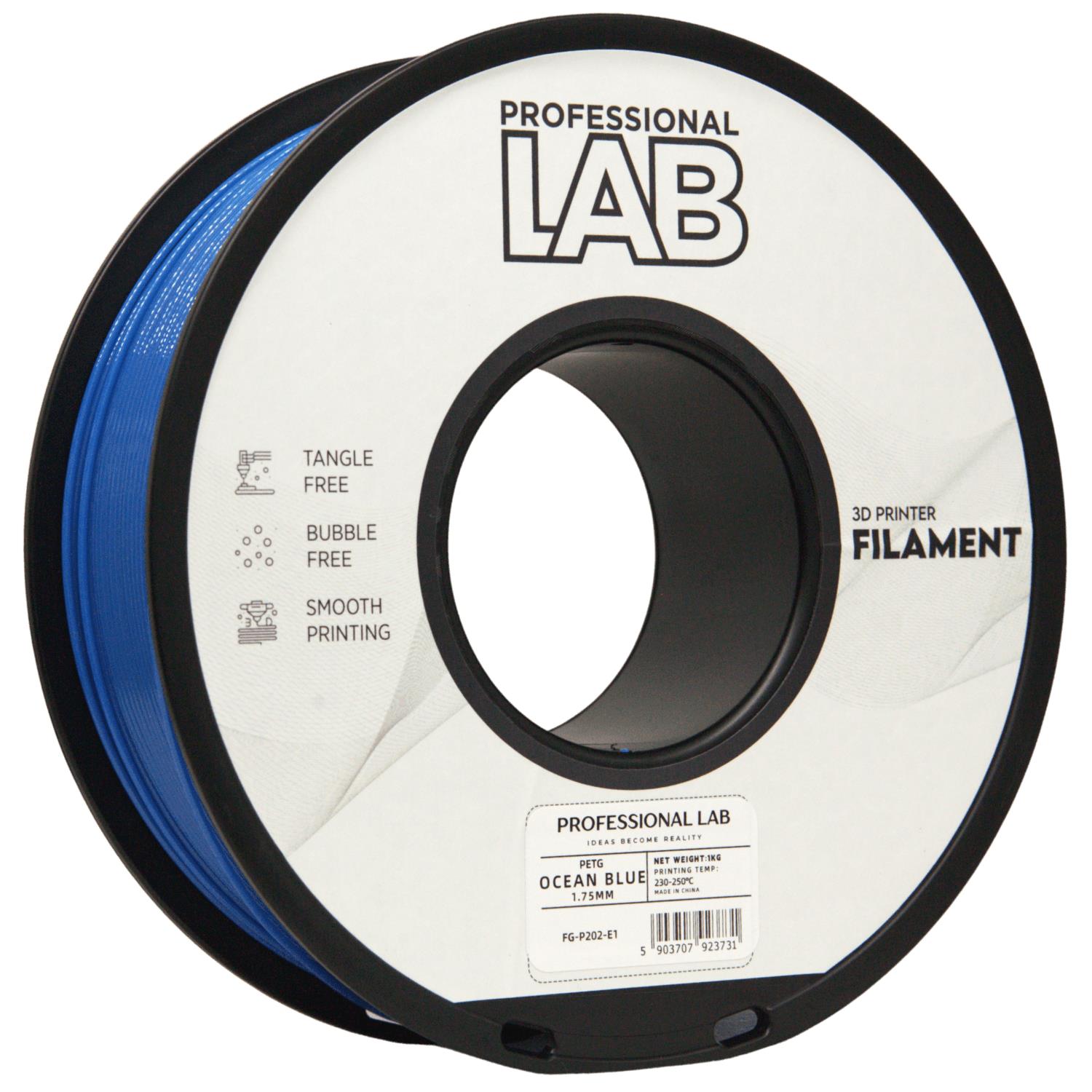 Filament Prof. Lab PETG 1.75mm 1kg Oceaniczny Niebieski | Ocean Blue
