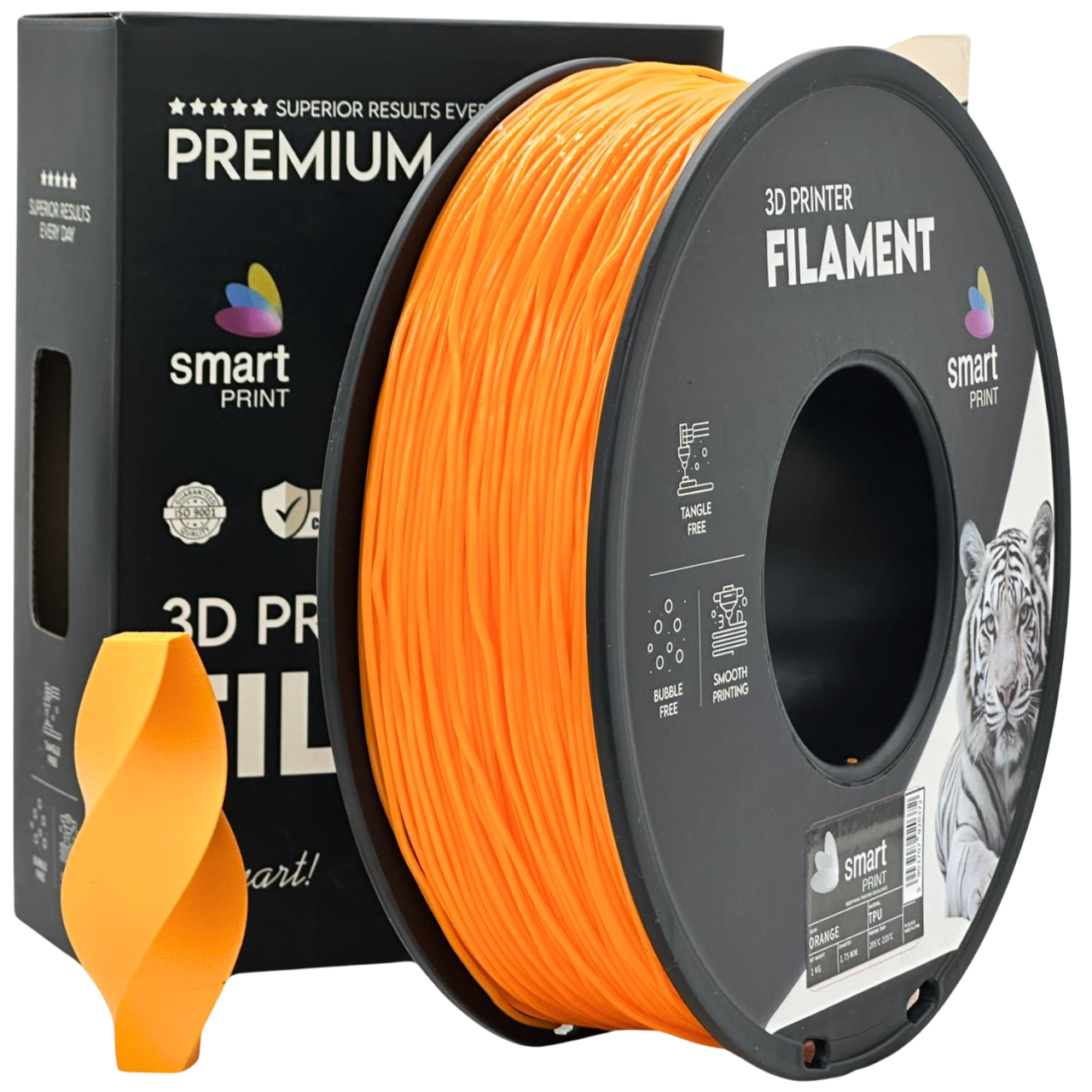 Filament Smart Print TPU 1.75mm 1kg Pomarańczowy | Orange