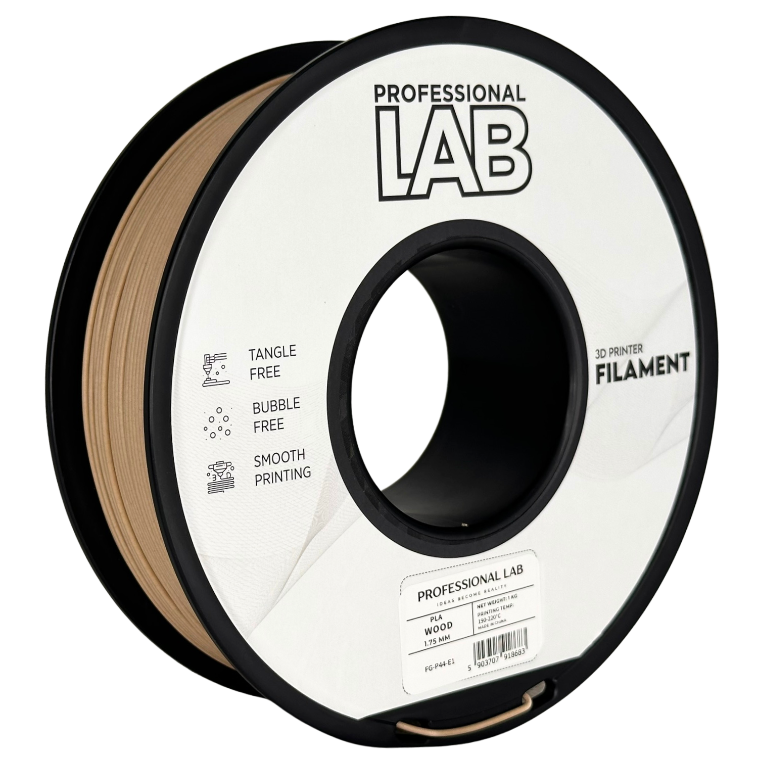 Filament Prof. Lab PLA 1.75mm 1kg Drewno | Wood
