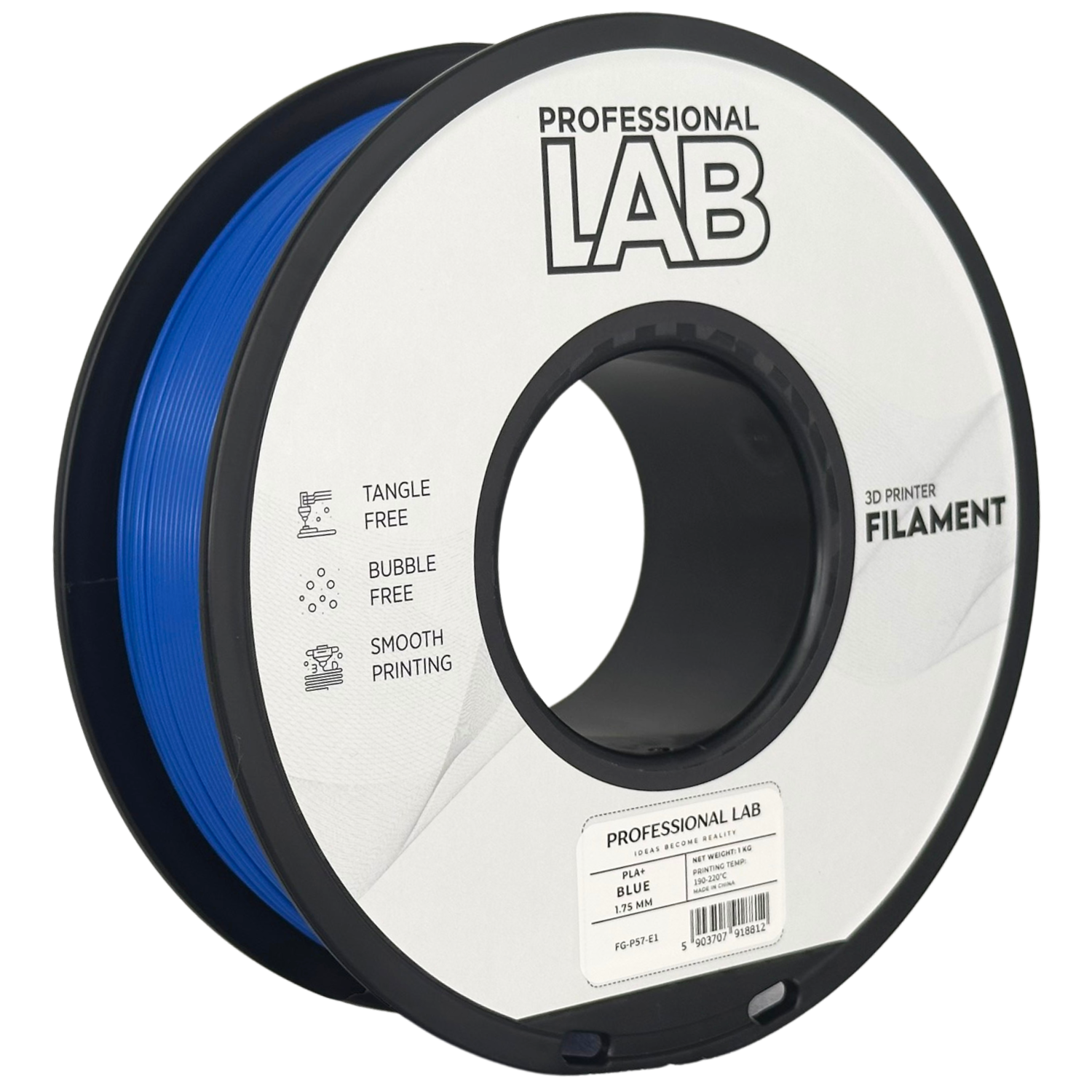 Filament Prof. Lab PLA+ 1.75mm 1kg Niebieski | Blue