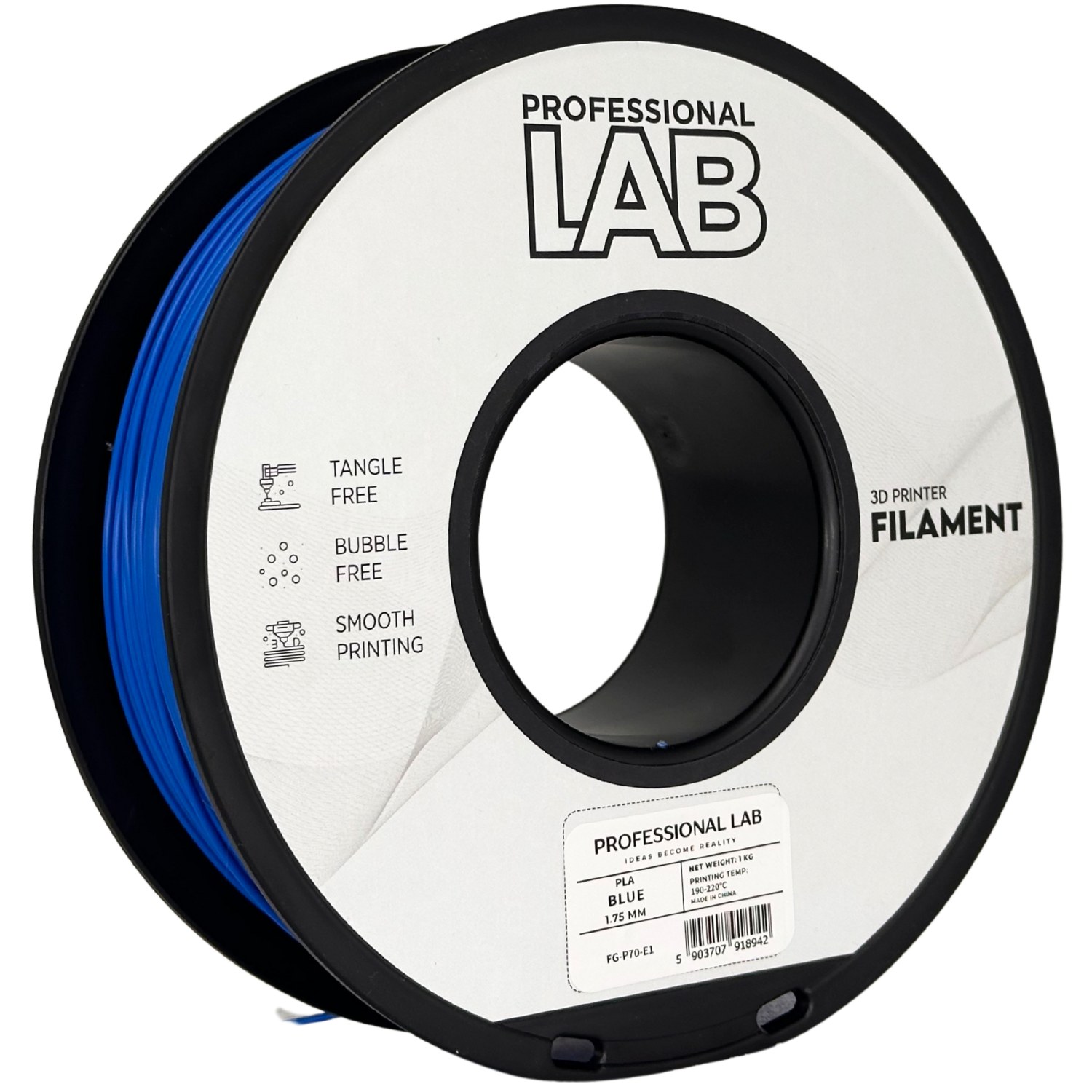 Filament Prof. Lab PLA 1.75mm 1kg Niebieski | Blue