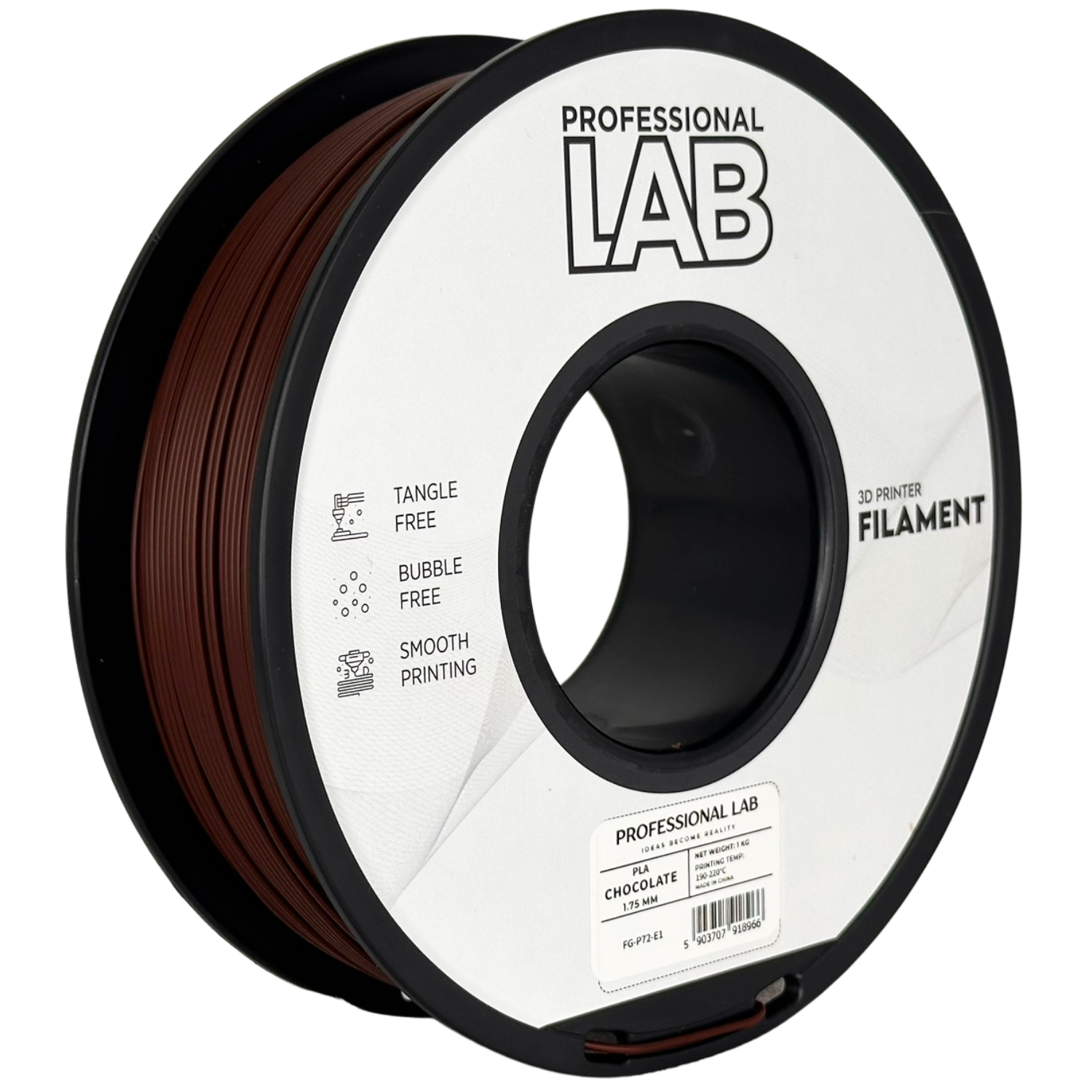Filament Prof. Lab PLA 1.75mm 1kg Czekoladowy | Chocolate