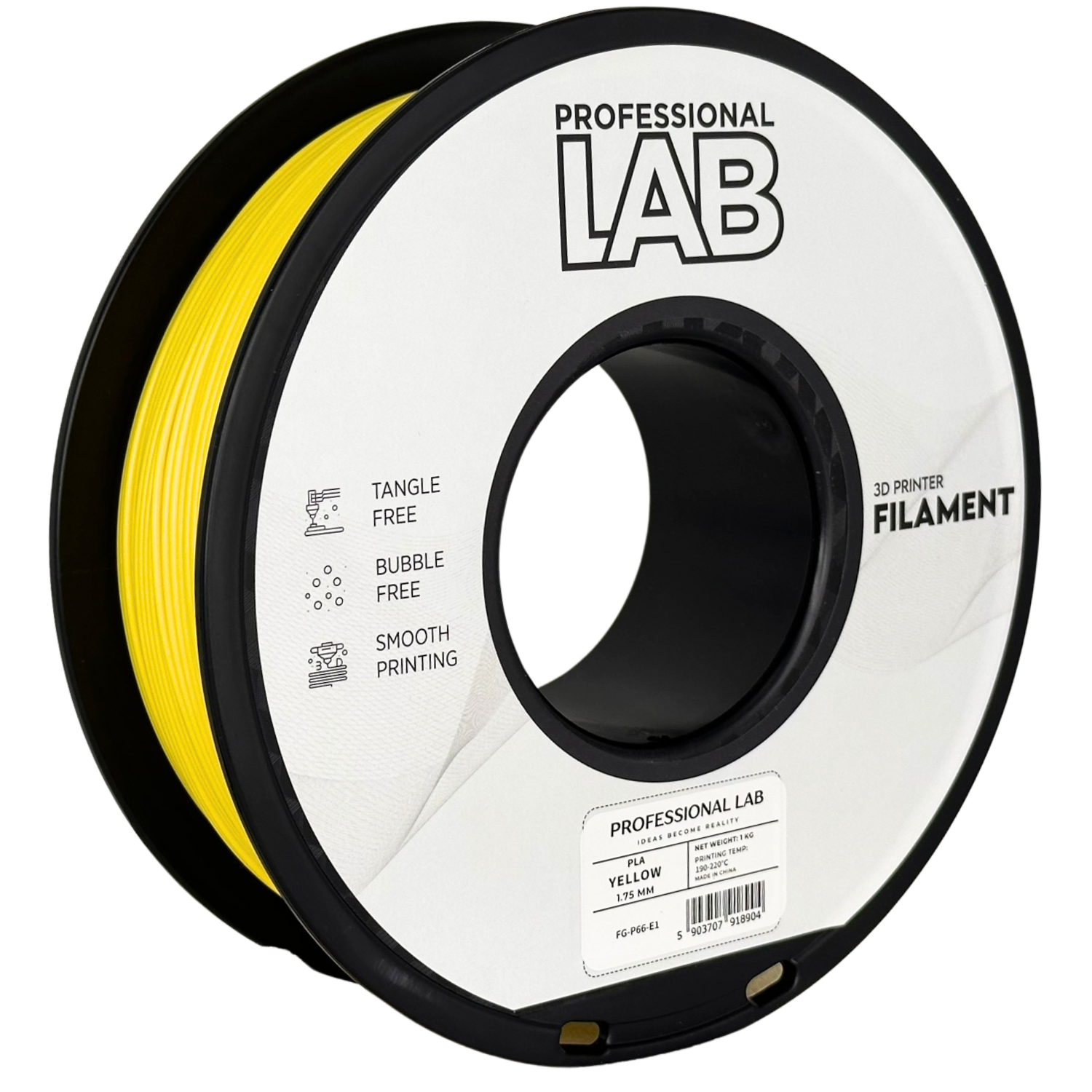 Filament Prof. Lab PLA 1.75mm 1kg Żółty | Yellow