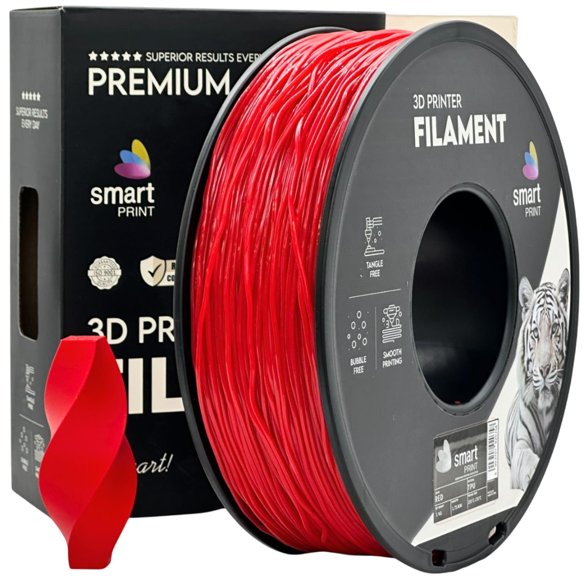 Filament Smart Print TPU 1.75mm 1kg Czerwony | Red