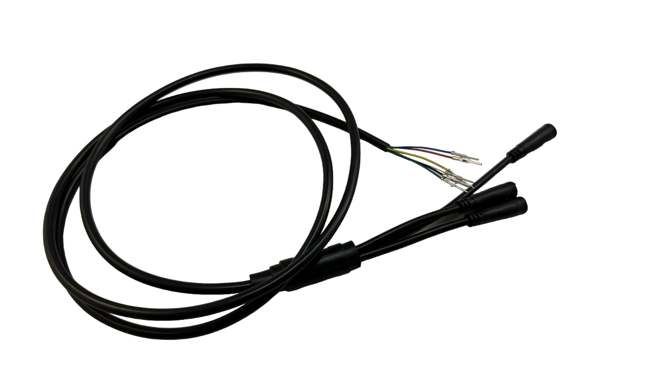 Wiązka 7 przewodów sterownik - wyświetlacz, hamulce, manetka HIGO