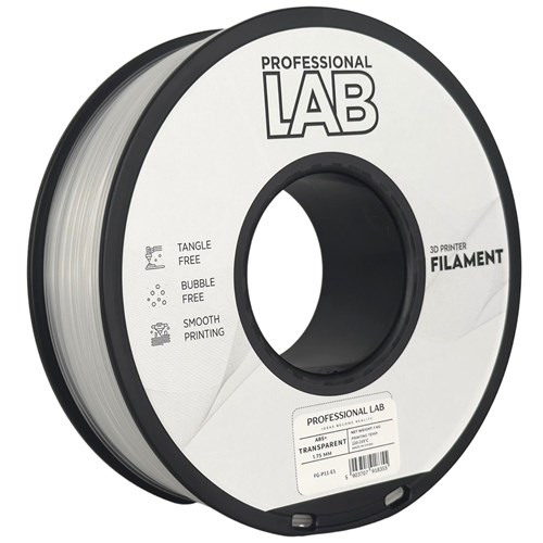 Filament Prof. Lab ABS+ 1.75mm 1kg Przezroczysty | Transparent 4 Filament Prof. Lab ABS+ 1.75mm 1kg Przezroczysty | Transparent
