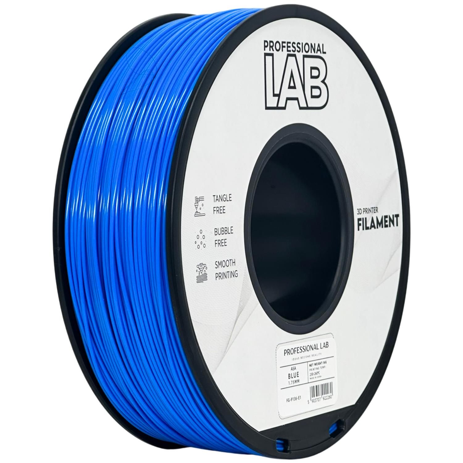 Filament Prof. Lab ASA 1.75mm 1kg Niebieski | Blue
