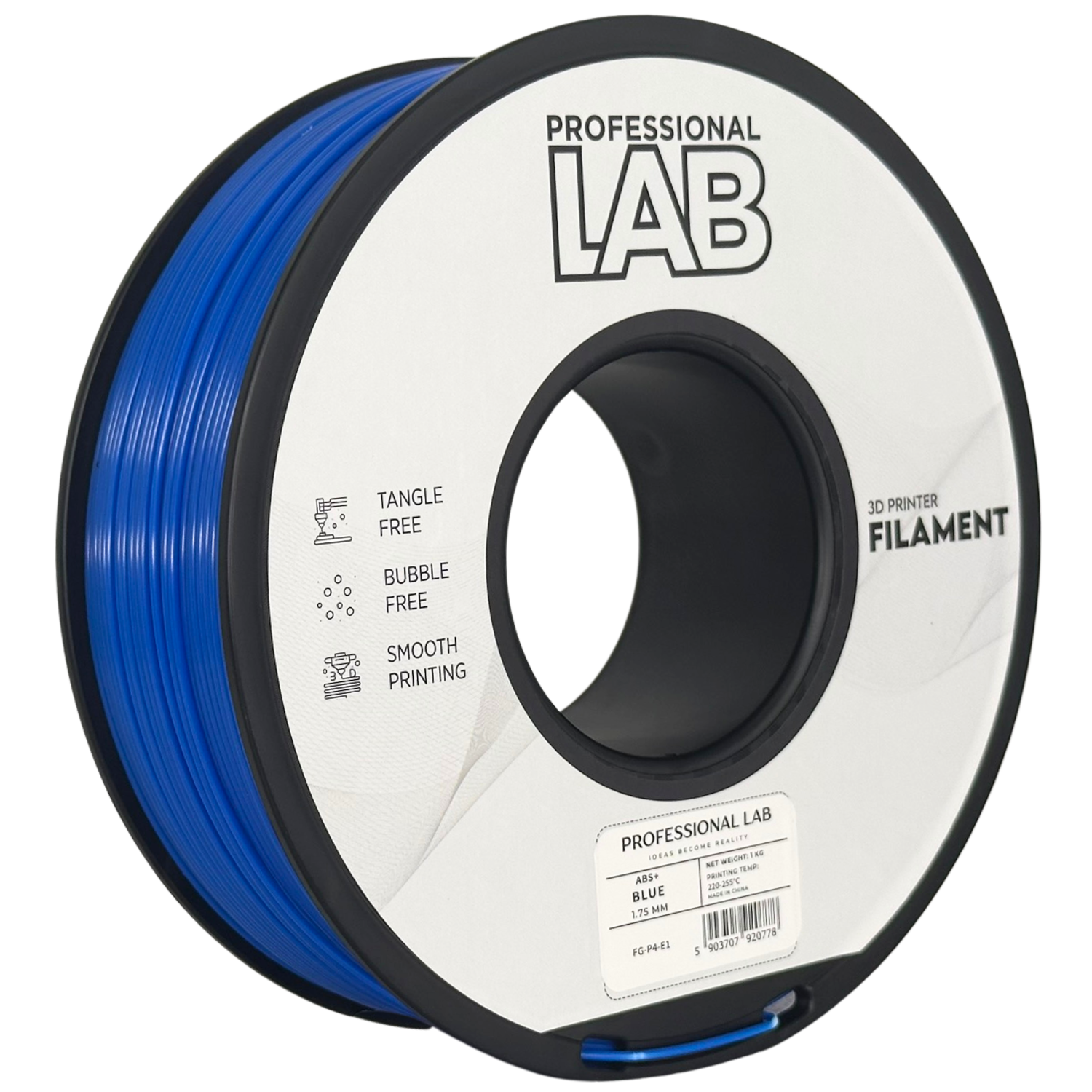Filament Prof. Lab ABS+ 1.75mm 1kg Niebieski | Blue