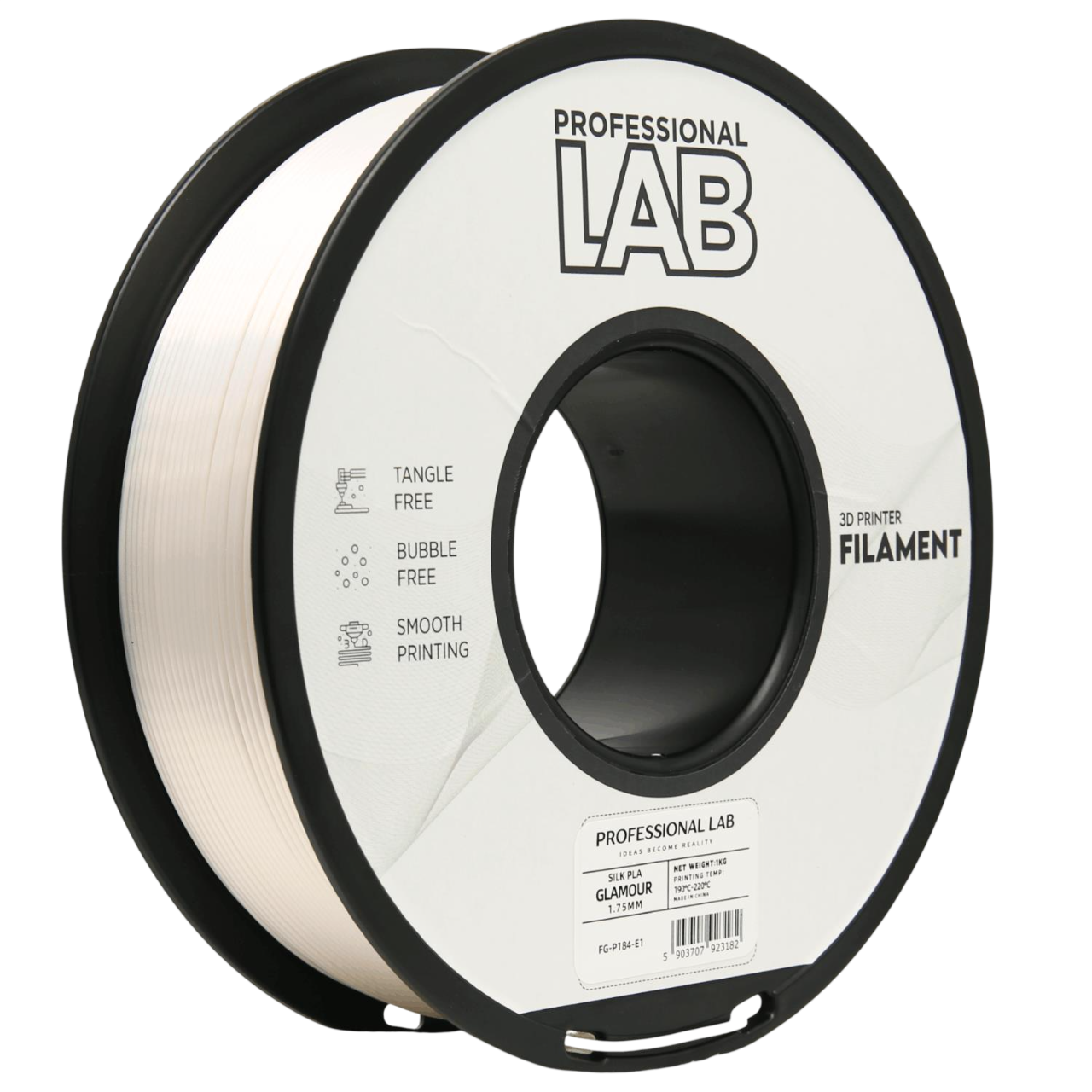 Filament Prof. Lab Silk PLA 1.75mm 1kg Perłowy | Glamour