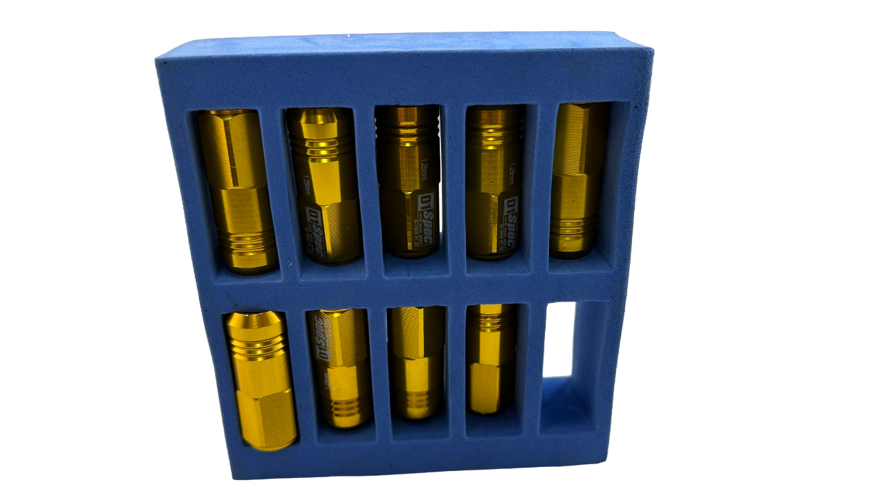 Nakrętki, crashpady D1 Spec  M12 | gwint 1.25mm|złote|szt.