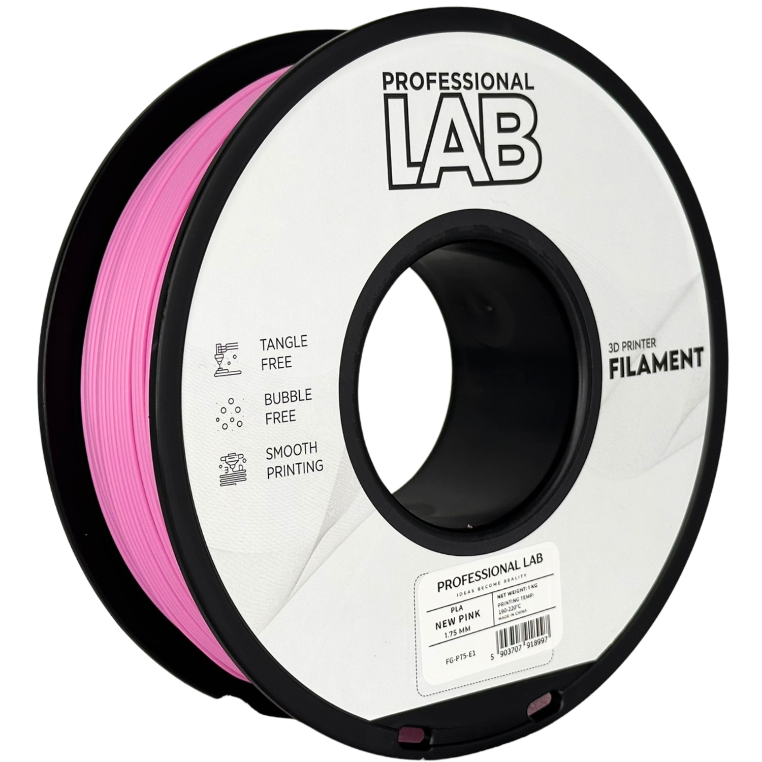 Filament Prof. Lab PLA 1.75mm 1kg Nowy Różowy | New Pink