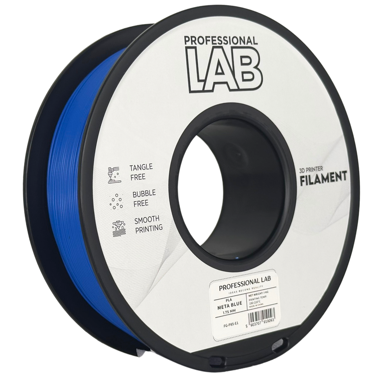 Filament Prof. Lab PLA 1.75mm 1kg Metaliczny Niebieski | Metallic Blue