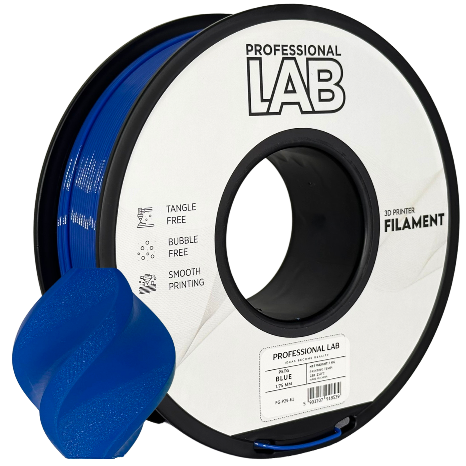 Filament Prof. Lab PET-G 1.75mm 1kg Niebieski | Blue