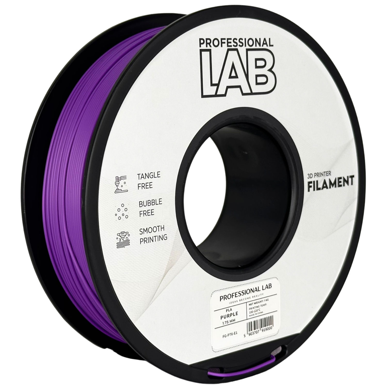 Filament Prof. Lab PLA 1.75mm 1kg Fioletowy | Purple