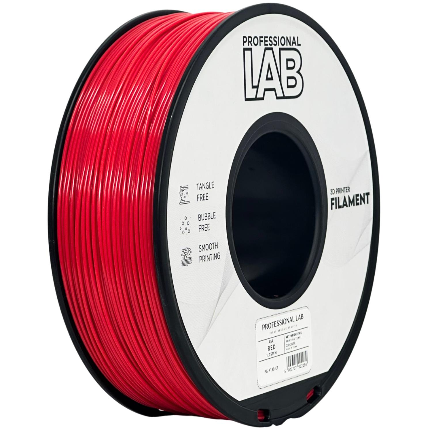 Filament Prof. Lab ASA 1.75mm 1kg Czerwony | Red