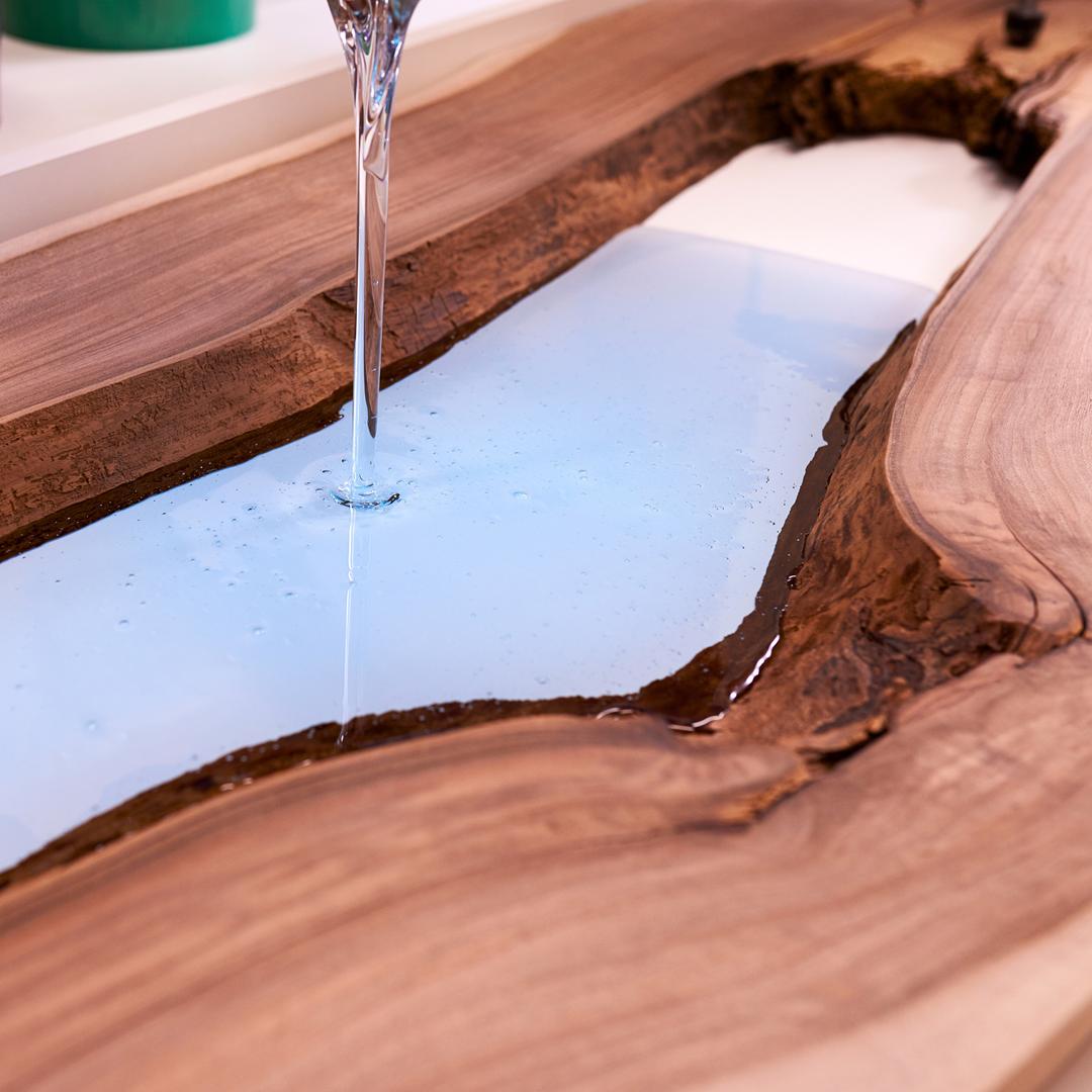 Żywica epoksydowa do odlewania i zalewania drewna bezbarwna (A+B) 1,4 kg