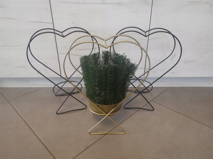 Stelaż Baza metalowa Konstrukcja do kompozycji florystycznych BIAŁE SERCE