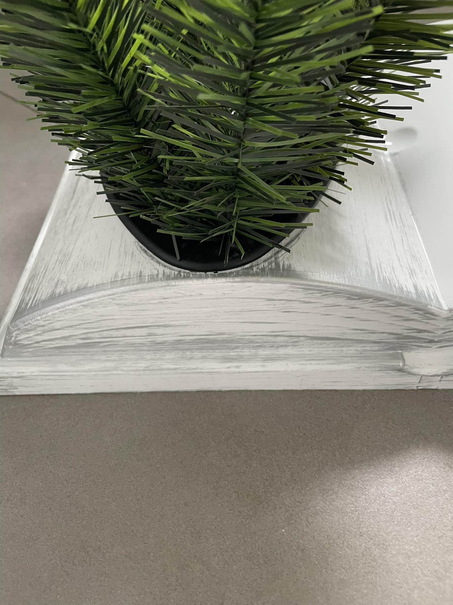 KSIĘGA na grób Podkład do stroików sztucznych Biała ze srebrnym z doniczką