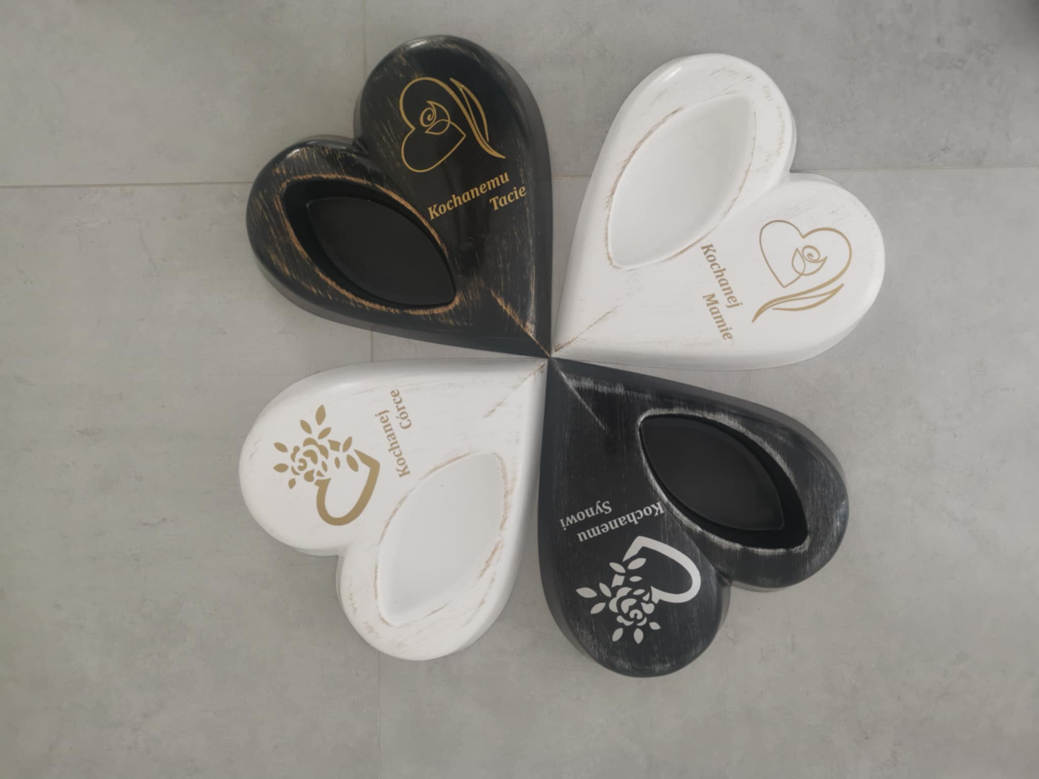 SERCE grób cmentarz Doniczka wiązanka stroik Kochanej Córce Dzień Dziecka