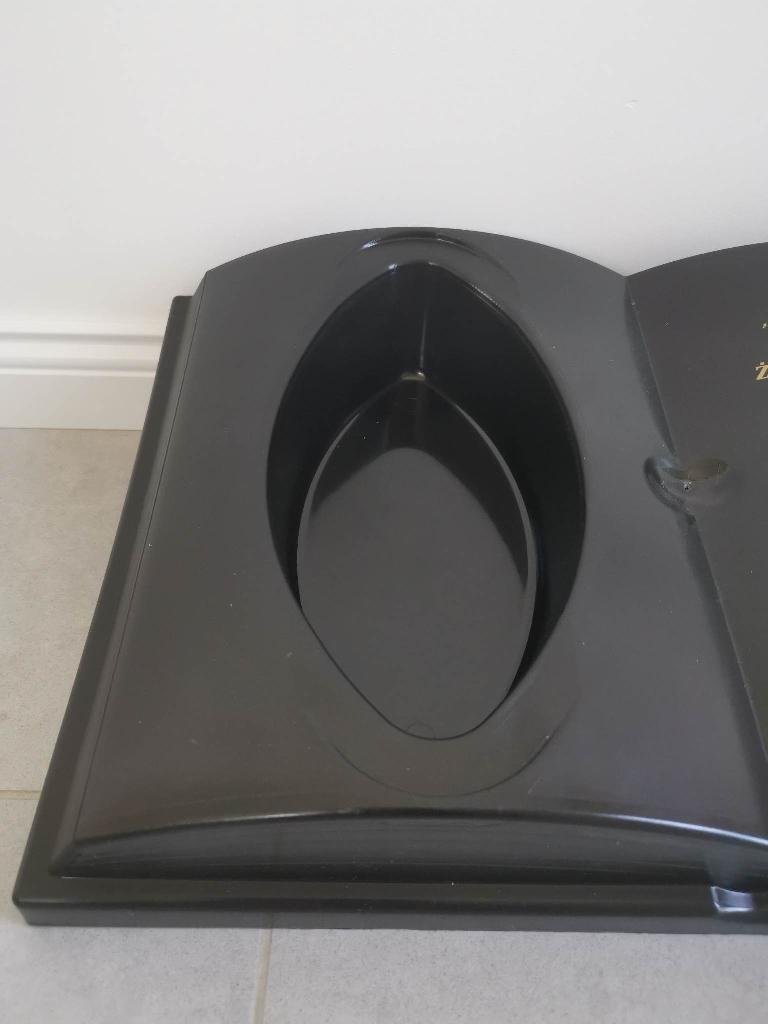 KSIĘGA na grób Podkład do stroików sztucznych Czarna gładka z doniczką