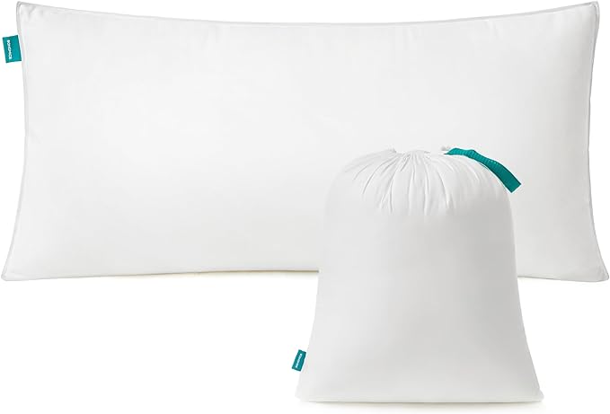 Poduszka do spania Songmics 80 x 40 cm wypełnienie 800 g z torbą