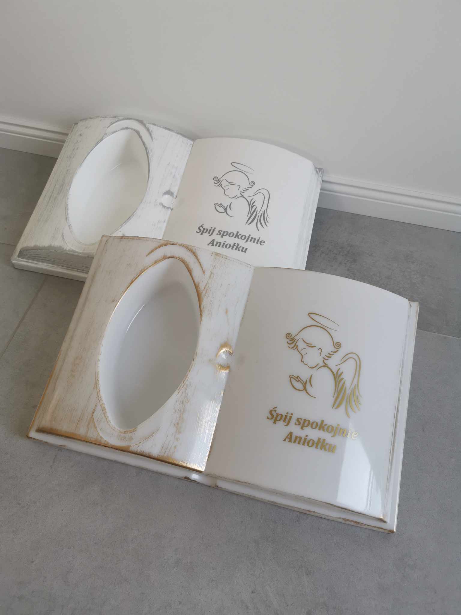 KSIĘGA biała PODKŁAD NA GRÓB Aniołek dla Dziecka