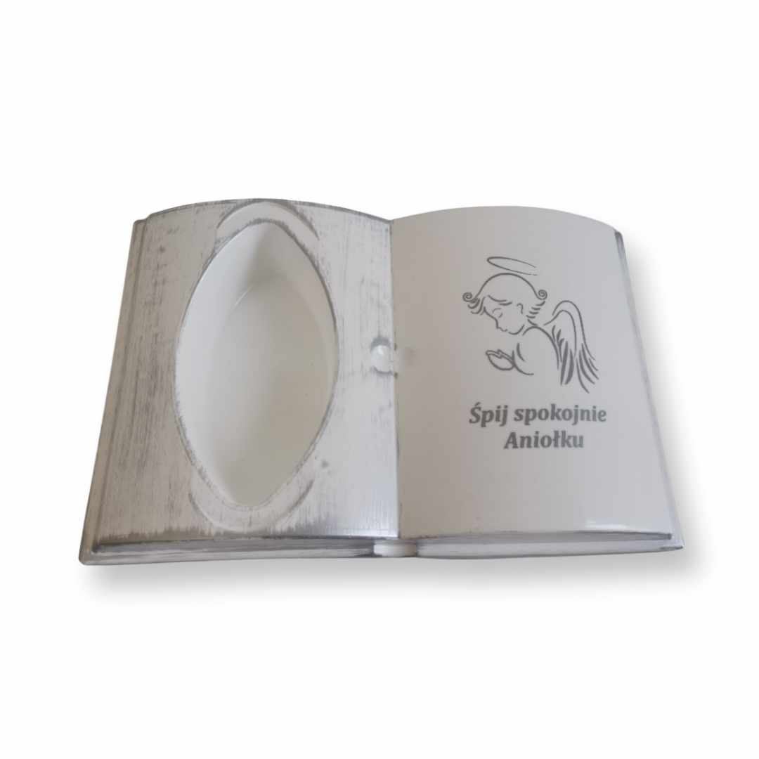 KSIĘGA biała PODKŁAD NA GRÓB Aniołek dla Dziecka