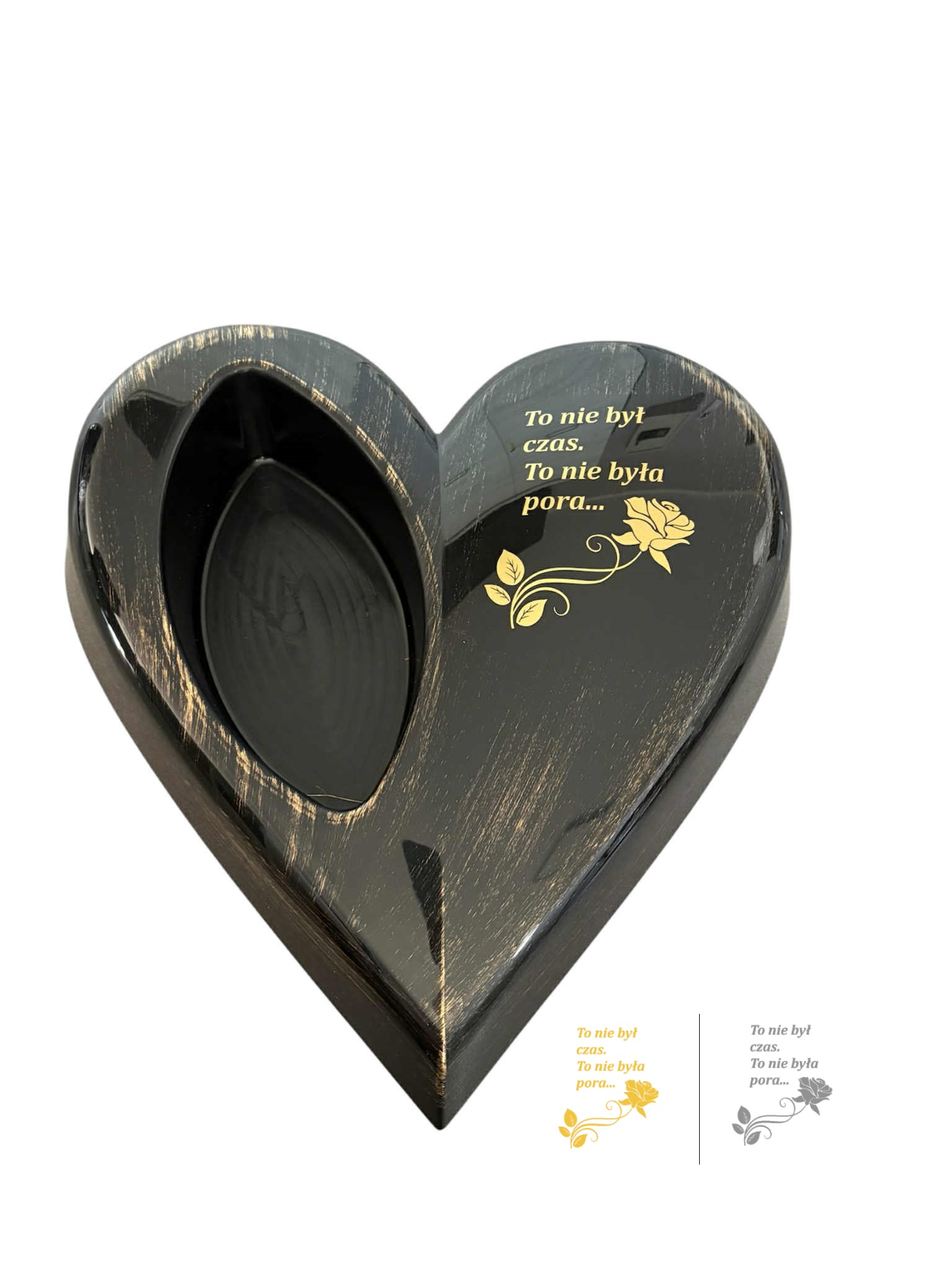 Stroik na grób cmentarz Kompozycja nagrobna funeralna SERCE To nie był czas