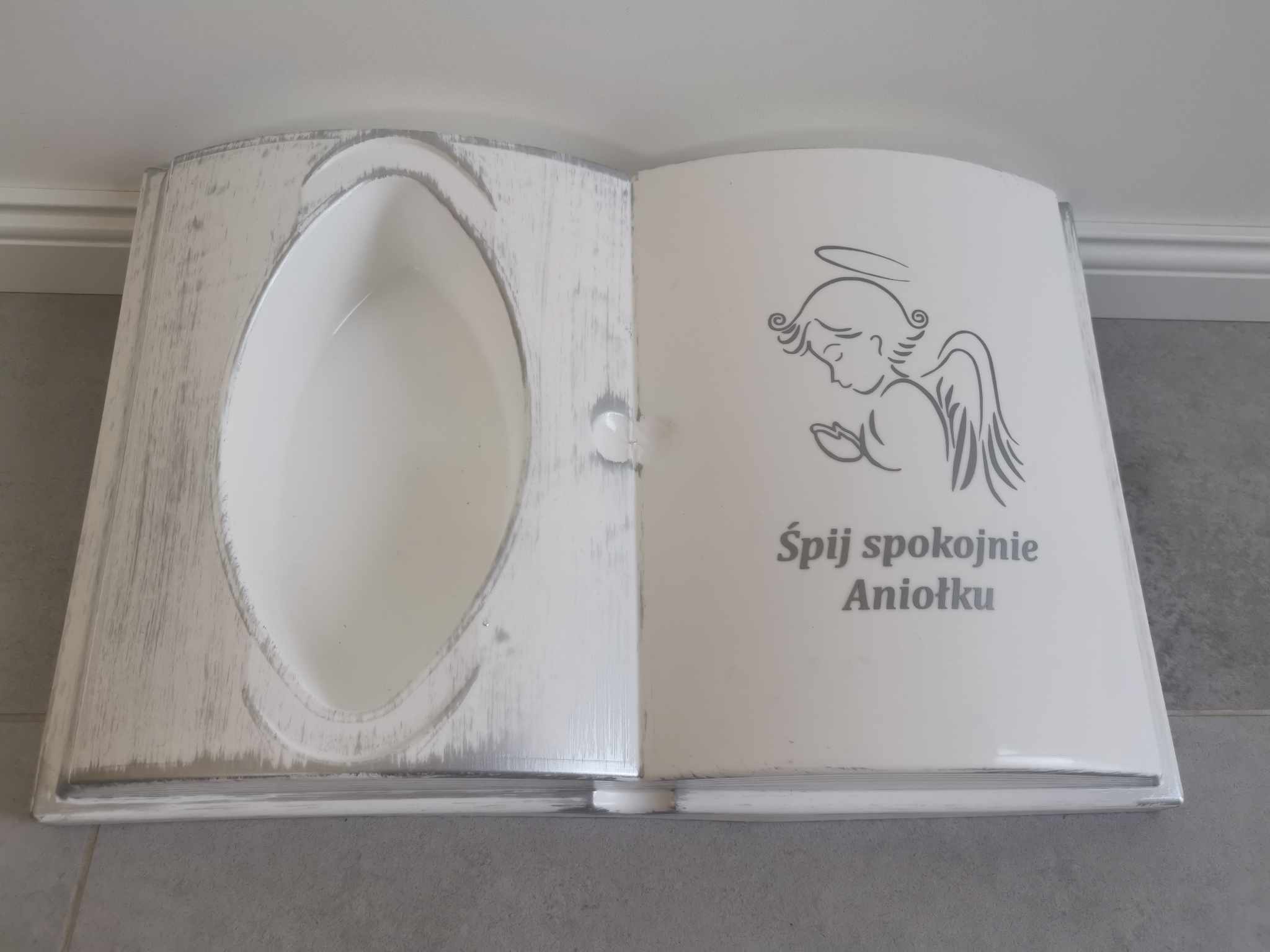 KSIĘGA biała PODKŁAD NA GRÓB Aniołek dla Dziecka