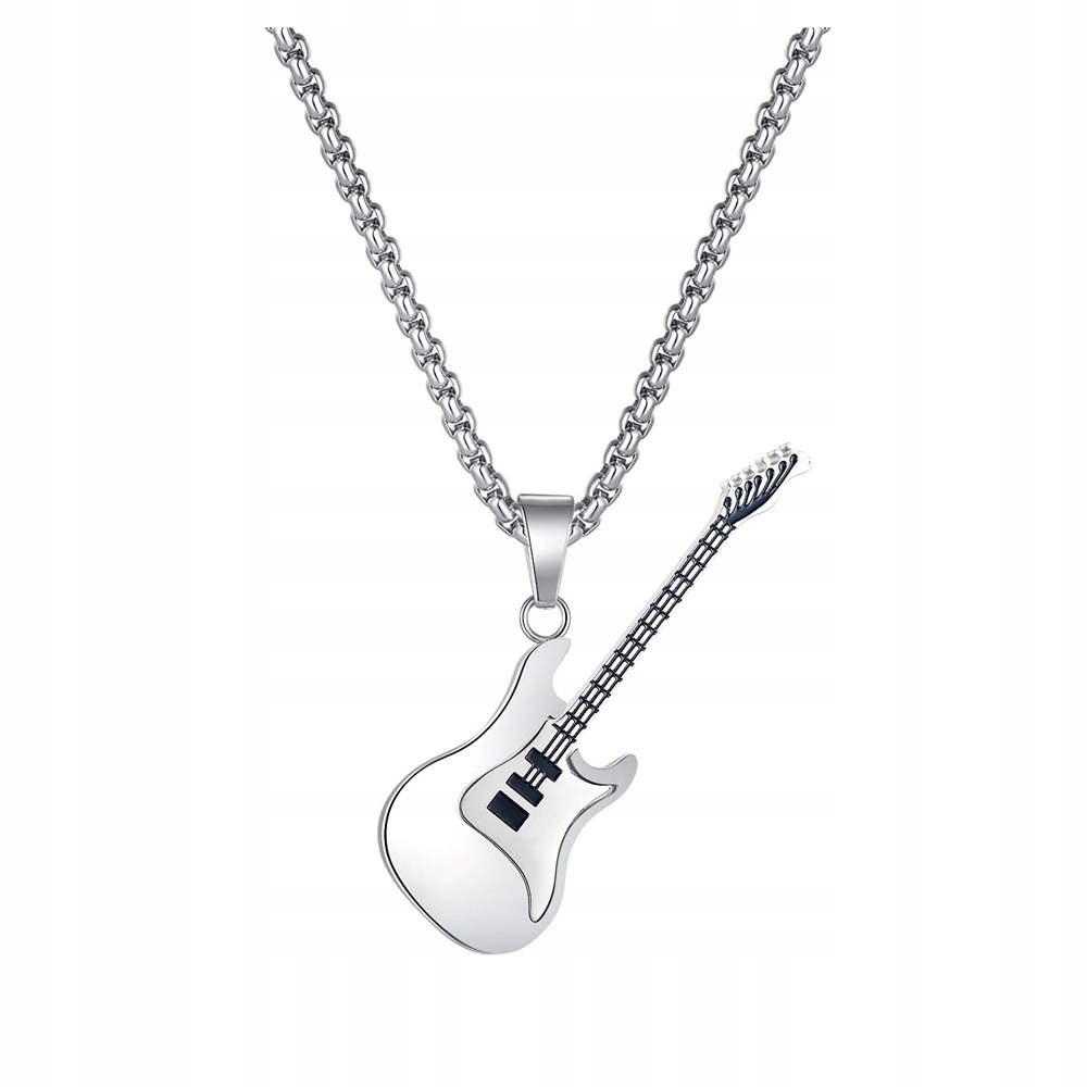 Naszyjnik Wisiorek męski Stal Chirurgiczna Gitara Elektryczna