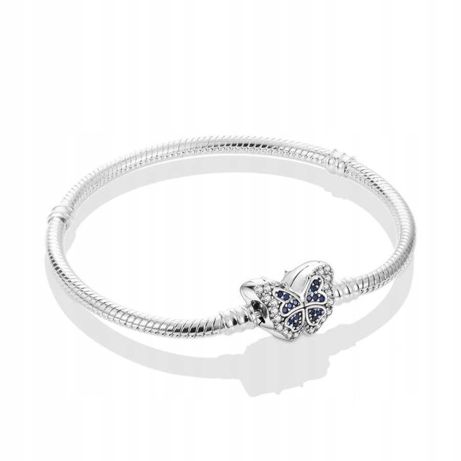 Bransoletka modułowa baza do Charms SREBRO 925 Motyl 20 cm