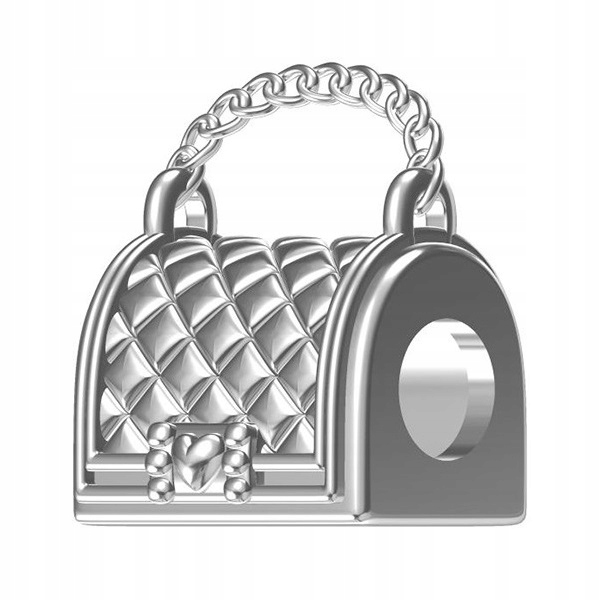Zawieszka SREBRO 925 Charms Koralik Damska Torebka