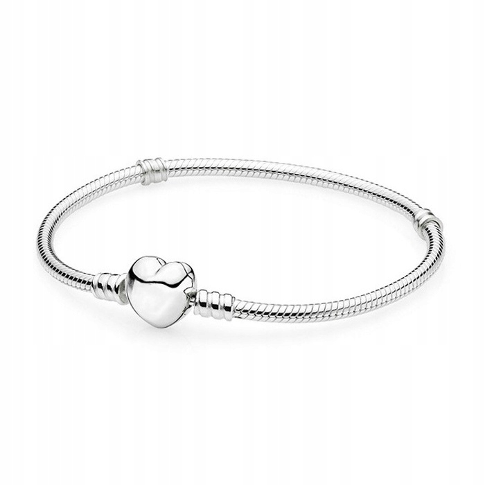 Bransoletka modułowa srebrna Srebrne Serce 18 cm