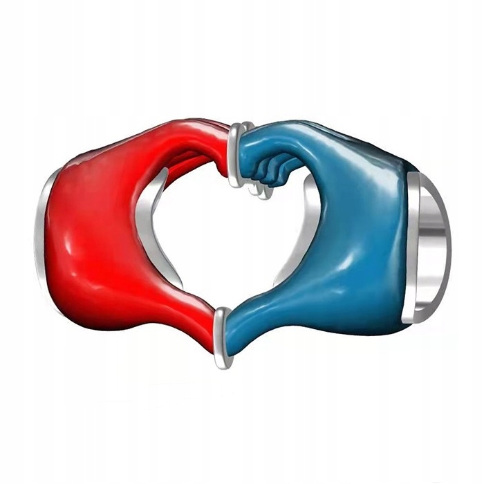 Zawieszka SREBRO 925 Charms Znak Miłości Serce Dłonie