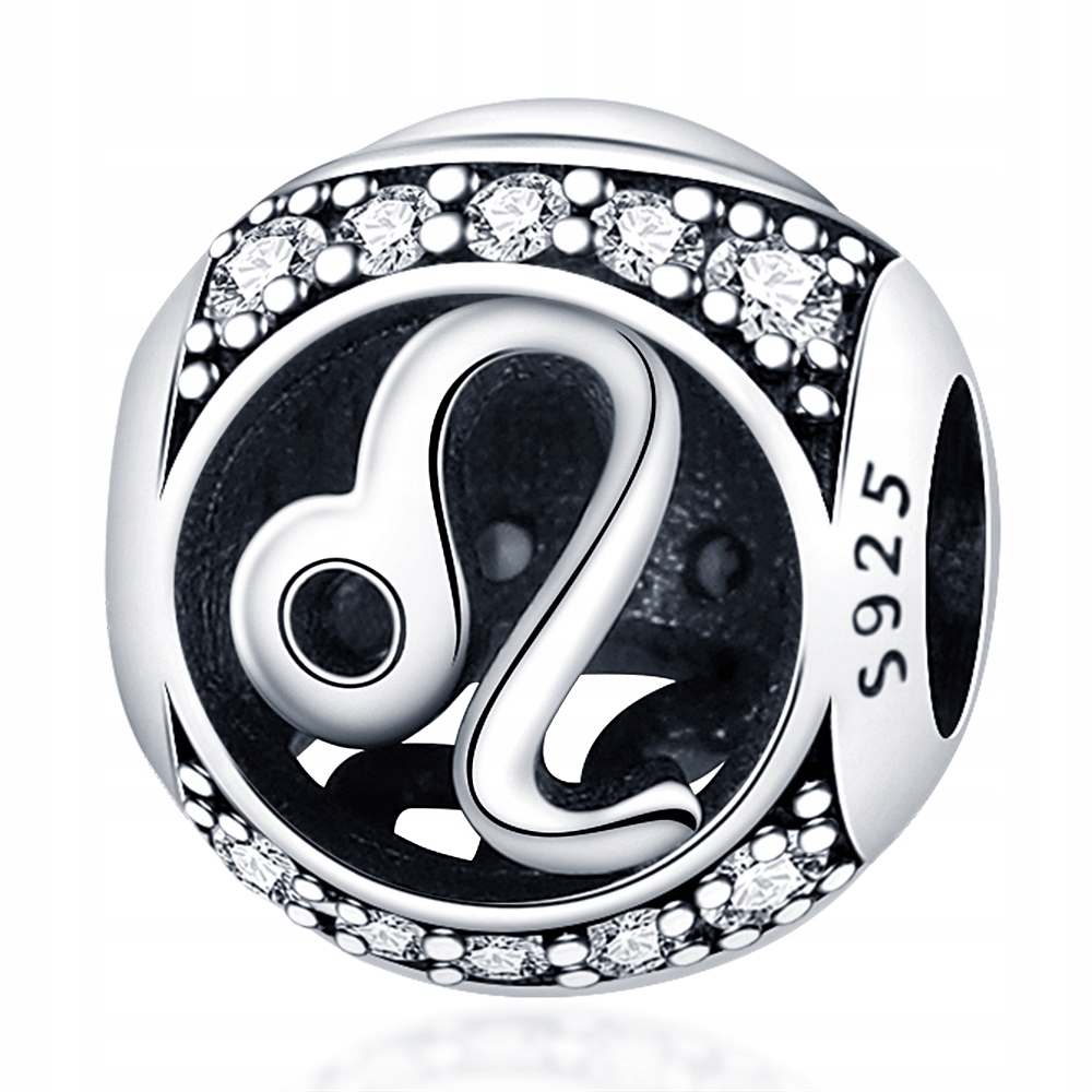 Zawieszka SREBRO 925 Charms Znak Zodiaku Lew