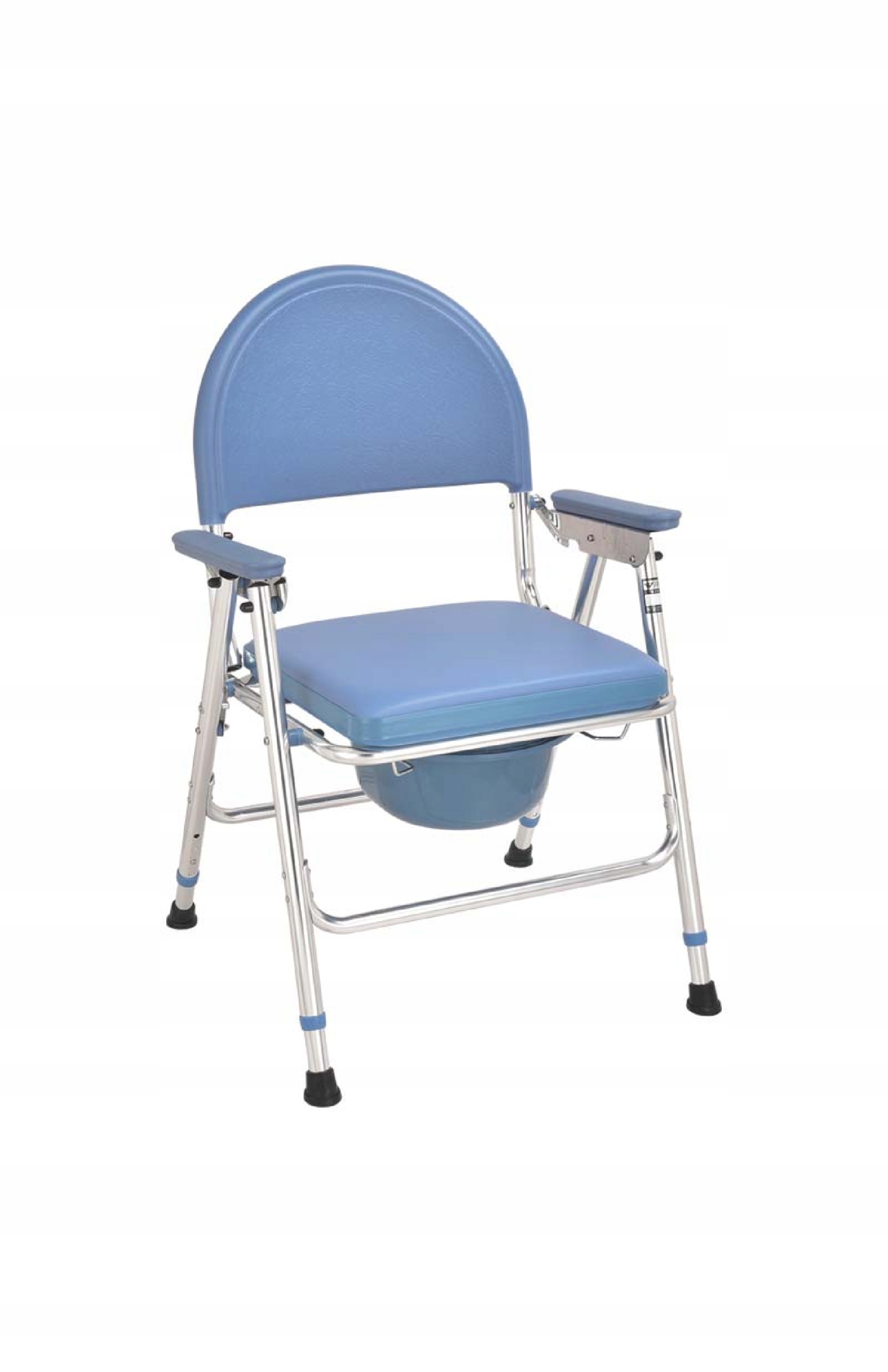 Krzesło toaletowe tapicerowane składane toaleta WC