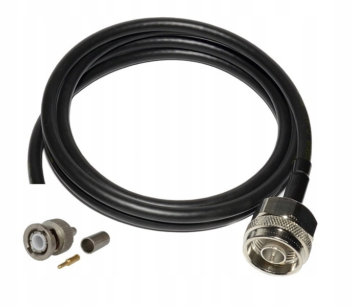 Jumper kabel RG58 - 5 m z wtykiem N + BNC