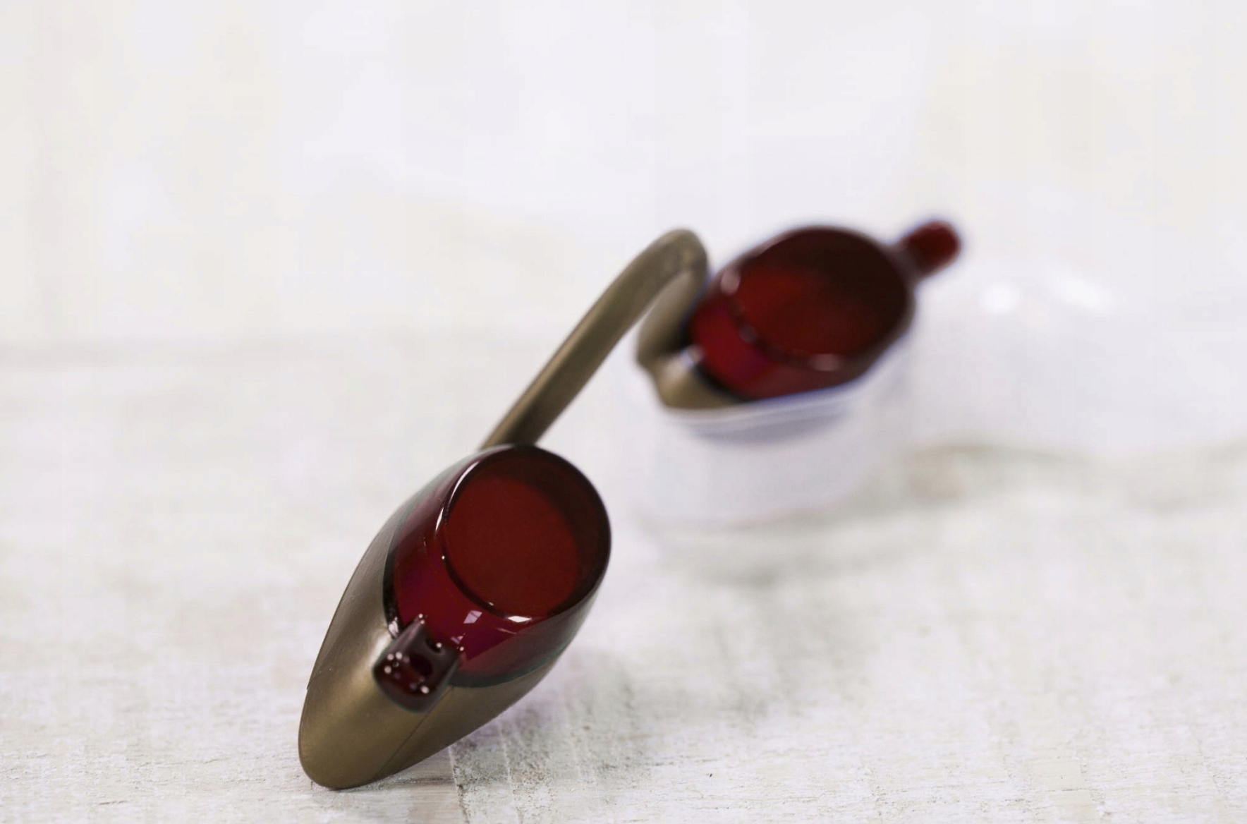 Okulary do opalania solarium Flexivision złote