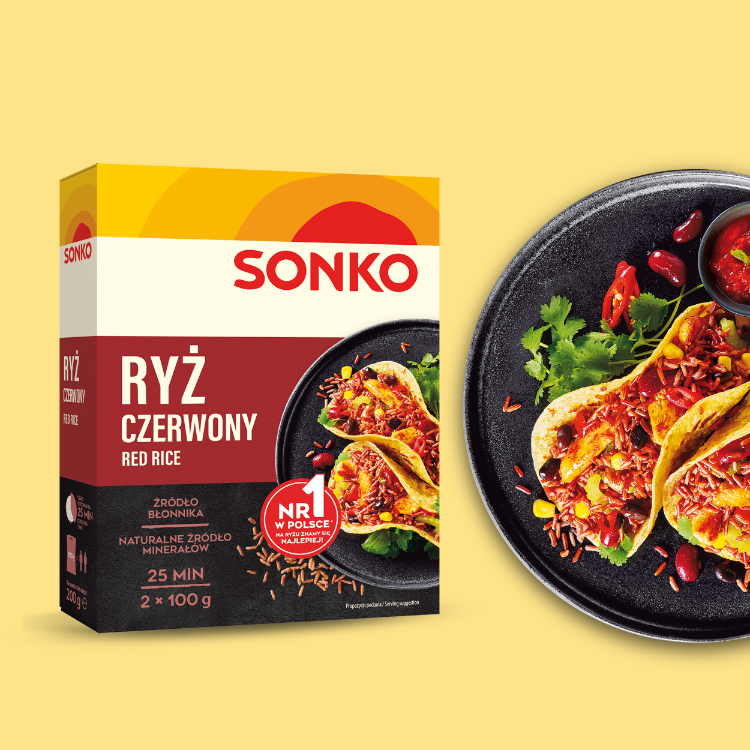 6x SONKO Ryż czerwony 2x100g