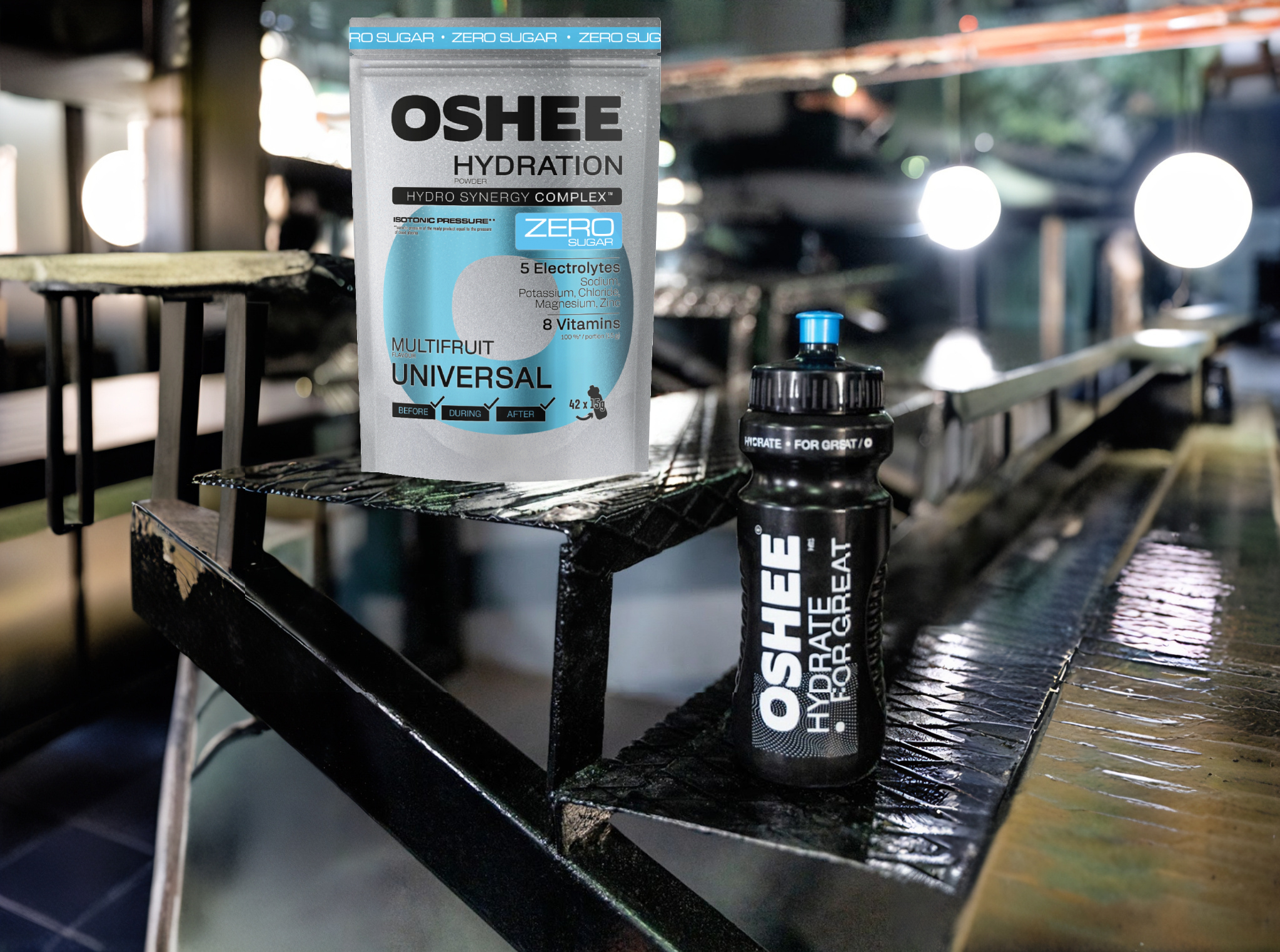 OSHEE Hydration Zero Sugar proszek Multifruit 630 g
