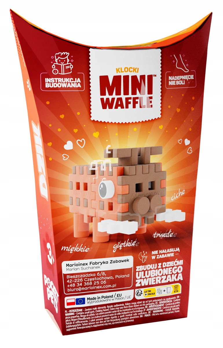 Marioinex Mini Waffle POCKET PETS - zestaw DZIK