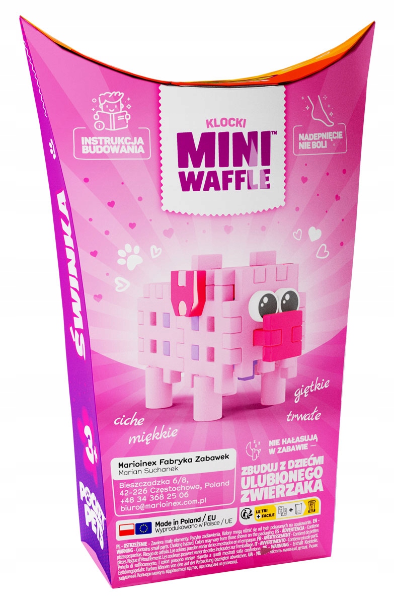 Marioinex Mini Waffle POCKET PETS - zestaw ŚWINKA