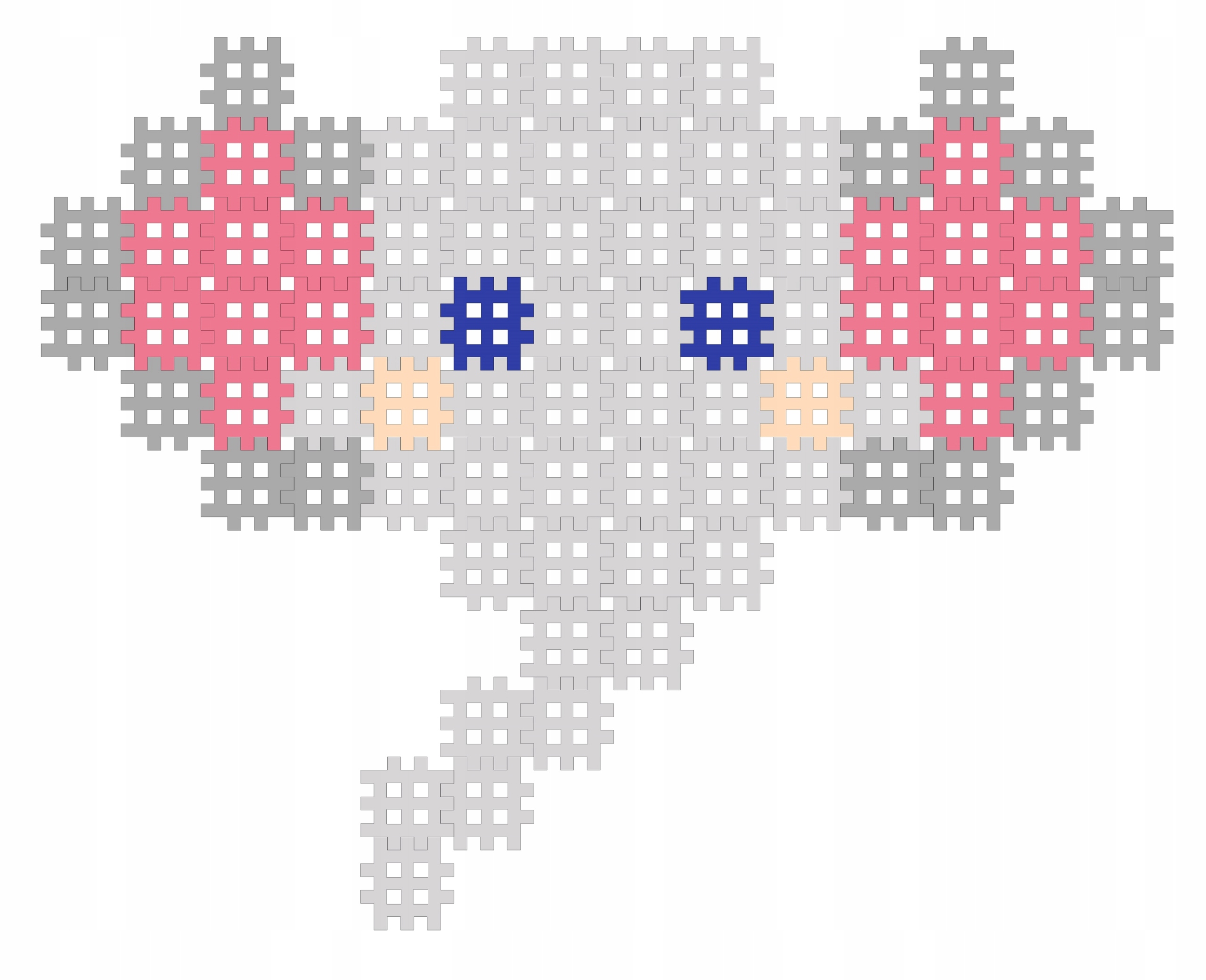 Marioinex Micro Waffle 80 elementów SŁOŃ - obraz puzzle