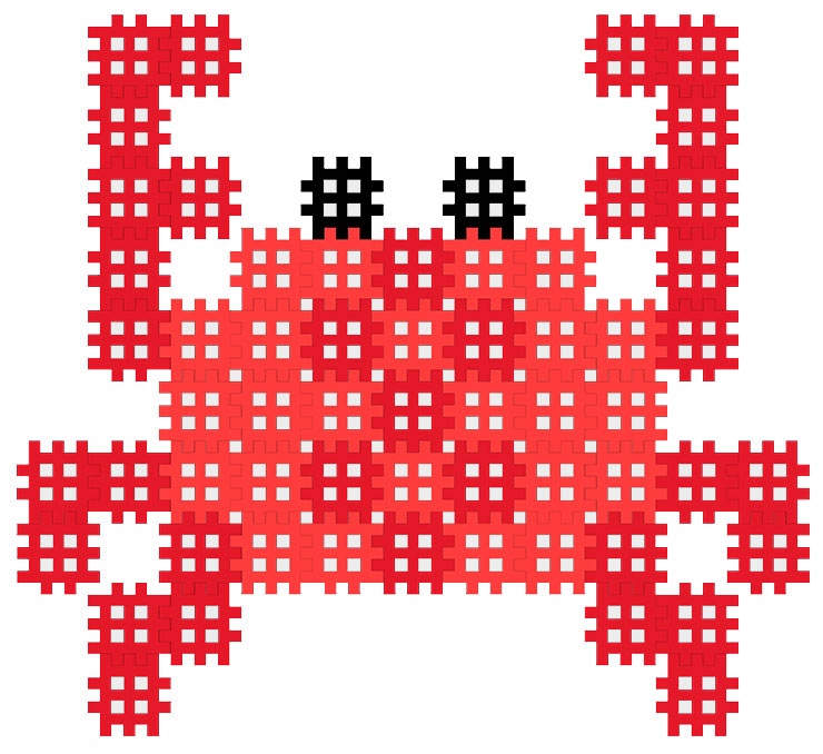 Marioinex KRAB Micro Waffle 80 elementów - mikro puzzle