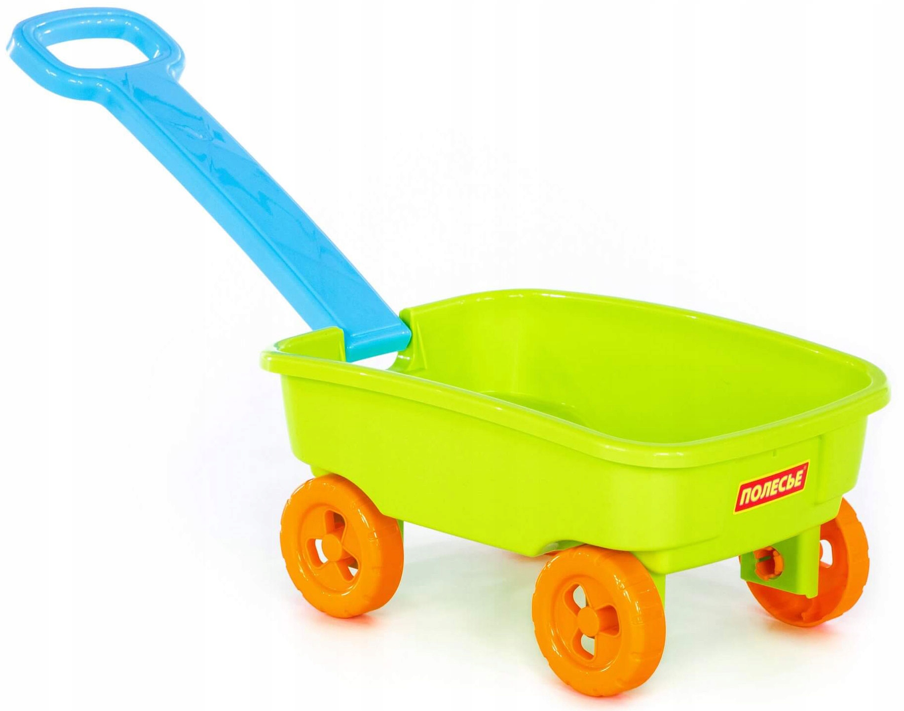 Taczka SOLIDNY WÓZEK Z RĄCZKĄ DO PIASKU dla dzieci - zielony